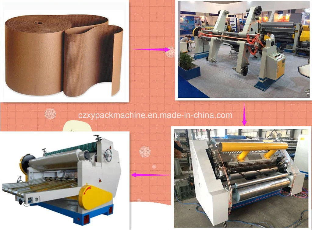 2ply Flute Paperboard Making Machinery Production Line