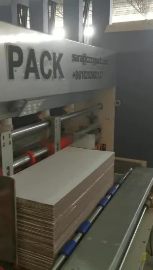 기계를 만드는 자동 플렉소 프린터 인쇄 절단 포장 포장 골판지 상자